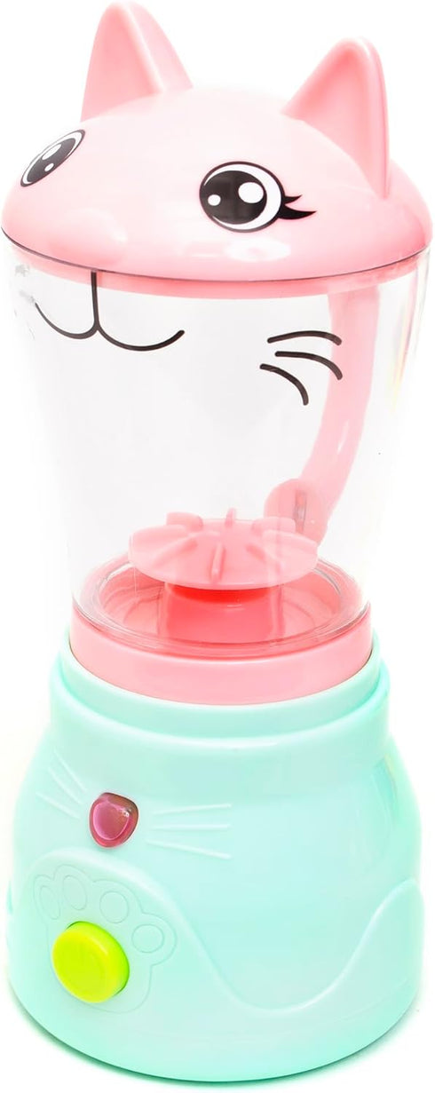 Boley Zoo Troop: Kitty Smoothie Maker - 19 Pieces Animal Themed Kitchen Playset for Kids Ages 2+
