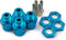 4Pcs Wheel Hex Hub Adapter Conversion Extension for 1/10 RC Car, Upgrade for 1/8 Tires/Off-Road/Big Foot Tire
