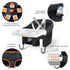 MTWML Counter(Stripe-Black) Hook On High Chair with Tray,Portable Baby High Chair that Attaches to Table,Clip On Fast