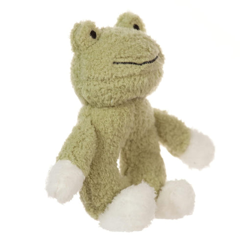 Apricot Lamb Baby Frog Soft Rattle Toy, Plush Stuffed Animal for Newborn with Soft Hand Grip Shaker (Frog, 6 Inches)