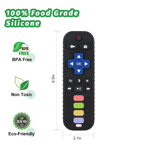 Store 2Pack Set Fu Silicone Teething Toys for Infant Toddlers Remote Control Shape Teethers for Babies Chew Toys Relief