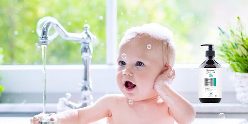 Organic Baby Shampoo & Body Wash, Cosmos Certified, Dermatologist Tested, Sensitive & Tear-Free Natural Formula, 13.5 oz