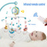 150 0-24 Baby Musical Crib Mobile with Timing Function Projector Lights,Stand-Along Rattles and Melodies Music Box