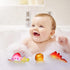 Light Up Bath Toys, 6 Packs Floating Dinosaur Bathtub Toys for Toddlers, No Hole Baby Bath Toys for Kids