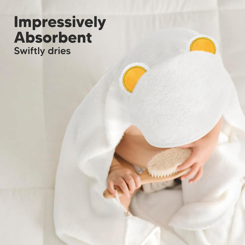 KeaBabies Baby Hooded Towel and Baby Towel Infant Towels - Large Hooded Towel - Baby Bath Towel with Hood for Girls