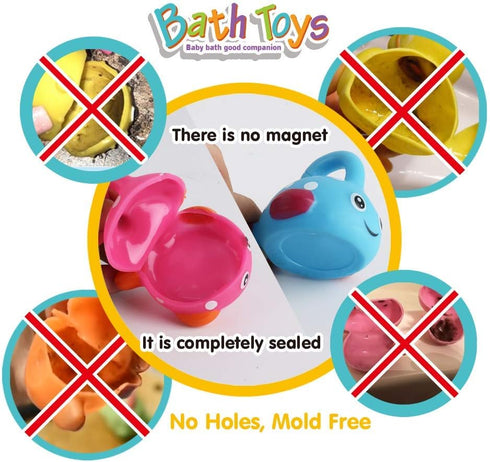 Dwi Dowellin Bath Toys Fishing Games, Swimming Whales Bath Time Bathtub Toy for Toddlers Baby Kids Infant Fish Set Age