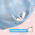 Little Dimsum Baby Bib with Pocket, Waterproof Toddler Bibs for Boys and Girls, Pack of 2 Colors