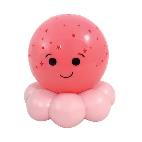 Cloud b Travel Comforting Nightlight Projector, Gentle Brightness, 3 Colors, Auto-Shutoff, Octo Baby Pink