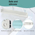 GREYWAWA 3FT Kids Bath Splash Protectors with Toy Organiz Tray Silicone Water Barrier & Strong Suction Cups Safe