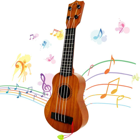 Kids Toy Ukulele Guitar, 17-Inch 4 String Mini Guitar, Educational Musical Instrument for Toddlers