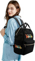 SONGTING Backpack Mommy Daypack Vintage Dachshund Diaper Bag Travel Waterproof Bag Nappy