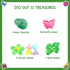 6+ EDUMAN Flower Fairy Scavenger Hunt Dig Kit - Treasure Dig Kit Arts & Crafts, STEM Educational Toy with Clue Cards