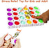 24 Pcs Fidget Blocks, Push Silicone Popper Sensory Toy, Infinity DIY Pop Building Blocks for Classroom Use