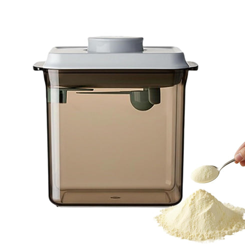Genrico 1700ml Formula Container - Airtight Dispenser | Portable Milk Powder Container with Spoon, Leak Proof
