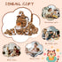 20" Set Mommy 3 4PCs MaoGoLan Tiger Stuffed Animals - Giant Stuffed Tiger with Babies Plush Toy Birthday Gift for Kids
