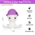Baby Teething Toys for 6-12 Months, Mombella Octopus Baby Teether for 12-18 Months, Soft Silicone Infant Chew Toy