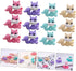 36pcs Squirrel Erasers for Kids, Mini Bulk Classroom Toys, Animal Plastic Decorate, Christmas Erasers for Toddler