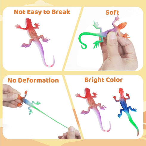 '-16pcs 3+ Lizard Series Temperature Color Changing Bath Toys,Water Table Toy for Easter Egg Fillers,Goodie Bags