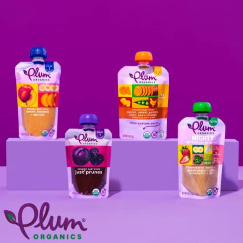 Plum Organics Stage 2 Organic Baby Food, Apple and Broccoli, 4 oz Pouch (Pack of 6)