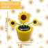 Solar Dancing Flower Sunflower, Solar Powered Swinging Toy for Windowsill, Car Dashboard, Home Decor