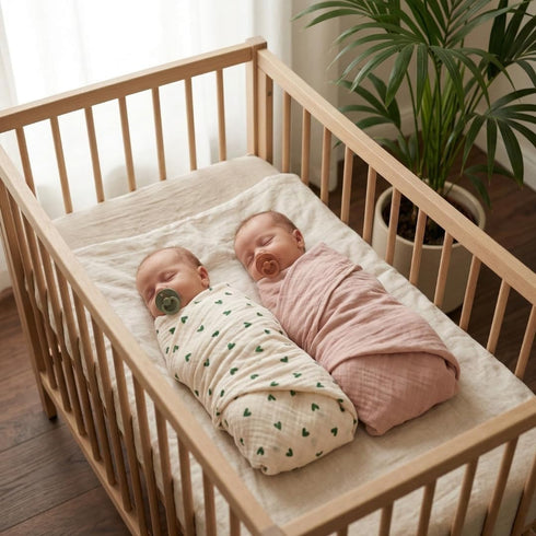 47 47 Baby Swaddle Organic Cotton Muslin Baby Swaddles for Newborns Baby Girls x (Blush)