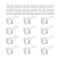 OKEFAN Cabinet Locks Child Safety Latches - 12 Pack Baby Proofing Cabinets Drawer Lock Adhesive Latch for Kids