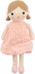 Linzy Toys, Soft Plush Light Pink Blue Emily Rag Doll for Girl,