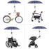 Adjustable Umbrella Mount Holder, No Tooling Needed to Attach Umbrella Clamp to Wheelchairs, Walker, Bike, Stroller