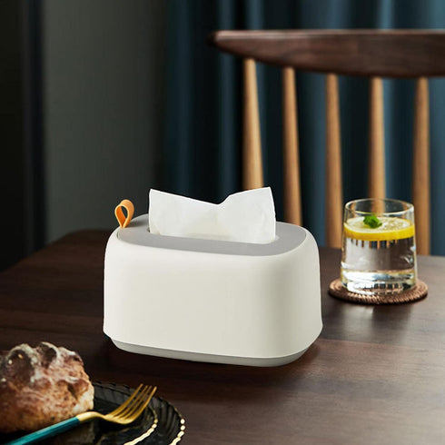 cepignoly 20.2*10.5*13.2cm/7.95*4.13*5.20inch AKOYA Wicker Collection Wet Wipes Dispenser Holder - Wall-Mounted Wet