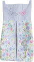 CribMATE 1 Purple Butterfly Nursery Diaper Stacker PC Floral Butterfly Diaper Hanging Bag for Baby Girl (Purple