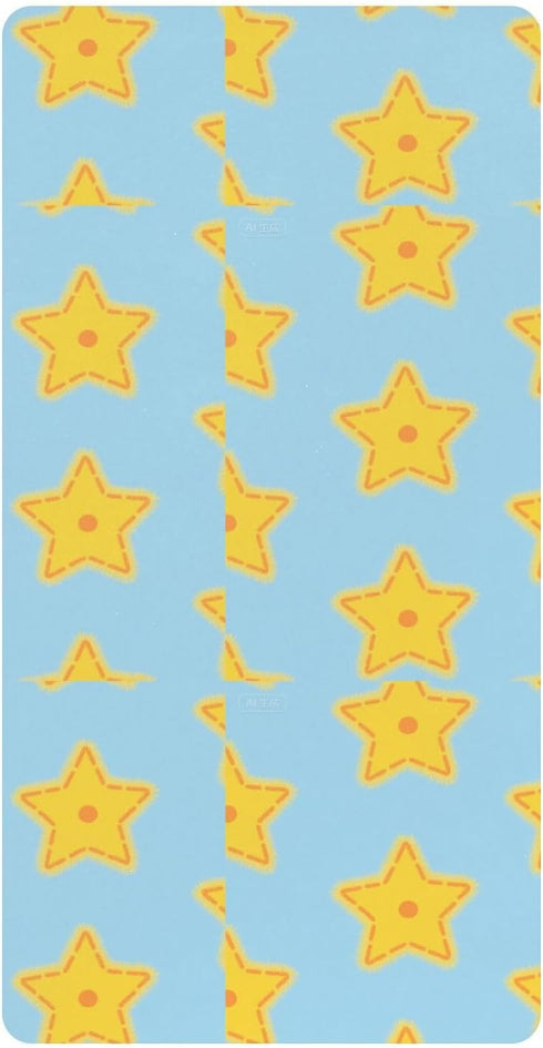 miaozhen Cotton Baby Crib Sheets Ultra Soft Yellow Christmas Stars Crib Mattress Sheet