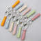 Toddler Utensils, Baby Spoons Self Feeding, Stainless Steel Silverware with BPA Free Silicone Easy Grip, Set of 2