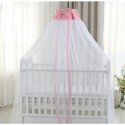 CdyBox Pink Breathable Crib Canopy Netting - Ideal Mosquito Protection for Kids