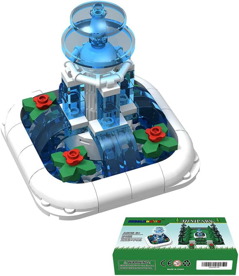 Building Block Education Toy, Street Lamp & Tree Fences Sets, Compatible with Major Brands