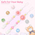 LSTRAGY 2 Pack Silicone Pacifier Clip, Pacifier Holder for Boys and Girls, Adorable Sunflower Pacifier Strap Fits