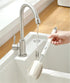 SHUILING 2pcs Set head-4pcs) Brush Cleaning Detachable Sponge Cleaning Brush Non Scratch Glassware Bottle Washing