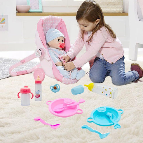 Baby Doll Accessories Magic Bottle Set - Disappearing Milk, Juice Bottles, Sippy Cups, and Pacifiers for Kids
