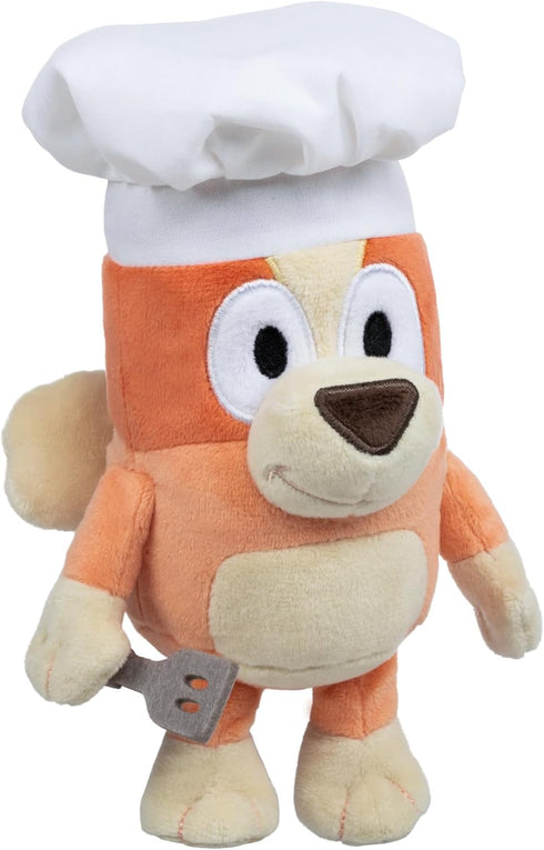 Bluey Friends Plush Soft Toy, Chef Bingo with Chef Hat and Spatula
