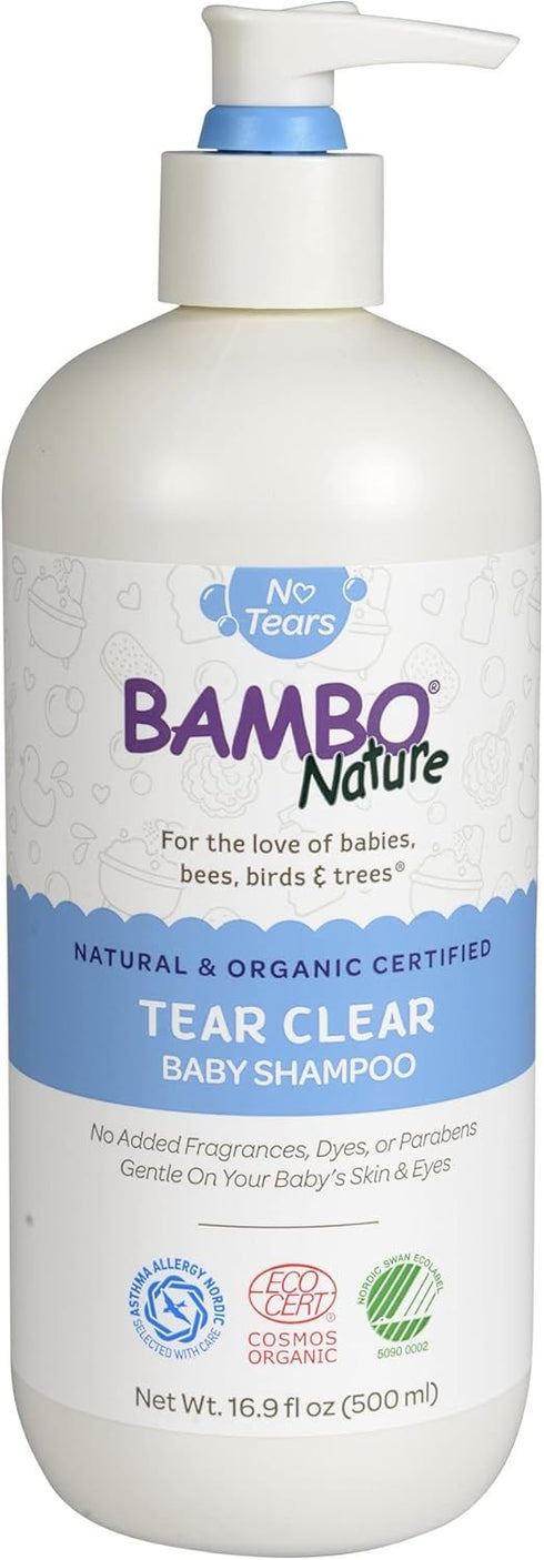 Bambo Nature Tear Clear Baby Shampoo, 16.9 fl oz Bottle, 1 Count
