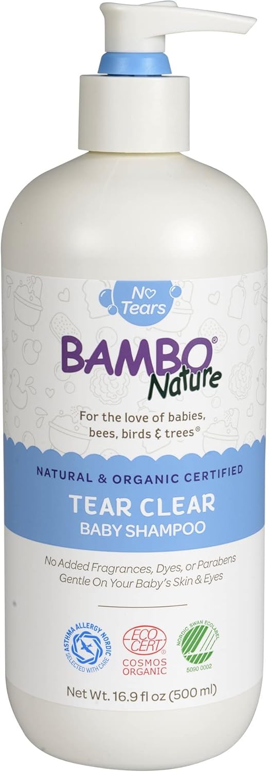 Bambo Nature Tear Clear Baby Shampoo, 16.9 fl oz Bottle, 1 Count