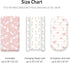 3-Pack Cozy (32" 16") Organic Bassinet Sheets for Girls Stretch, Soft Fitted Bassinet Mattress Sheet x Universal Fit