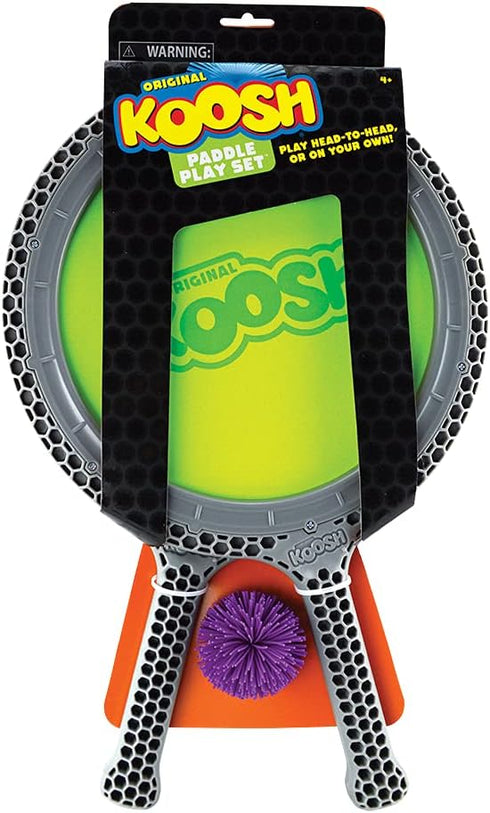Koosh Double Paddle Playset - Paddles and Ball for Added Koosh Fun, Fidget Toy for Ages 6+
