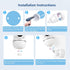 Derebir 6T/ 2S/ 5S, P2Q/ B2, 1T, BM101-M, 1/4 Adjustable Baby Monitor Wall Mount Compatible with BOIFUN Baby ARENTI