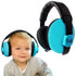 Baby Headphones for Noise Protection, Blue Over-Ear Earmuffs for Infants 0-24 Months