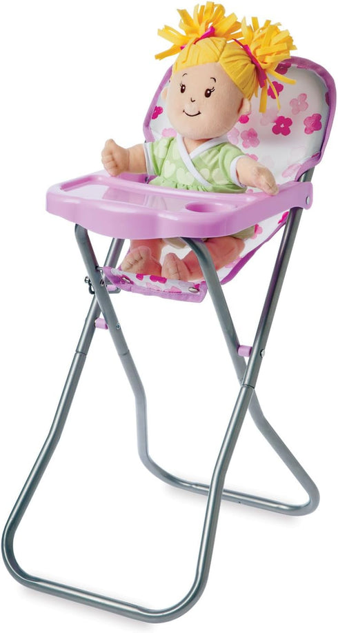 Manhattan Toy Baby Stella Blissful Blooms High Chair Play Set for 12" and 15" Soft Dolls