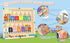 Magnetic Color and Number Maze Toy, Wooden Magnet Balls Educational Toys for Fine Motor Skills Activities for Kids