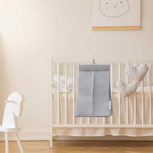 SPRINGSPIRIT Diaper Stacker Caddy Organizer, Easy Access & Dustproof Portable Holder for Adults or Nursery (Grey)