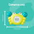 Aycorn Digital Baby Bath & Room Thermometer - Fahrenheit with LED Display & Temperature Warning