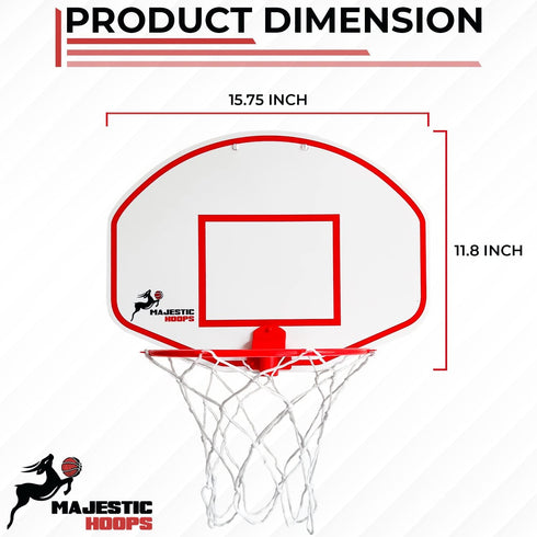 Mini Basketball Hoop - Indoor Durable Plastic Basketball Hoop for Kids and Adults - No Assembling, Premium Game with
