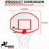 Mini Basketball Hoop - Indoor Durable Plastic Basketball Hoop for Kids and Adults - No Assembling, Premium Game with
